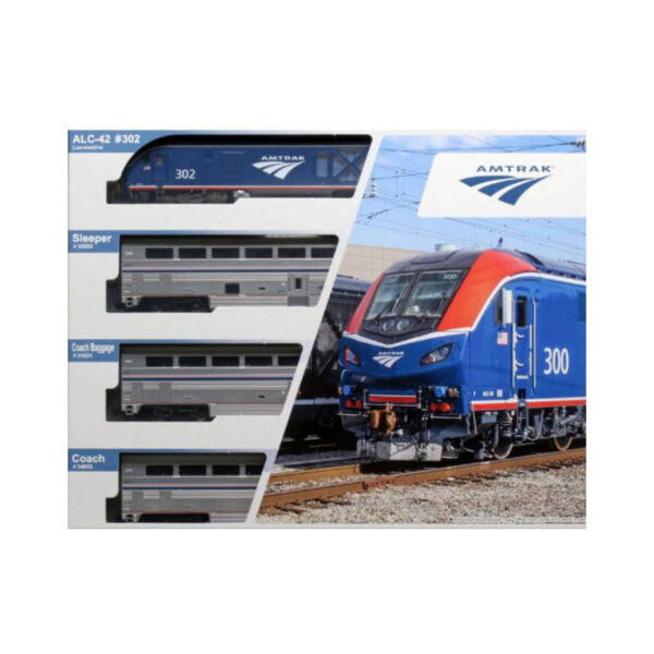 106-0019 KATO Amtrak ALC-42 Charger Superliner Passenger Starter Train Set