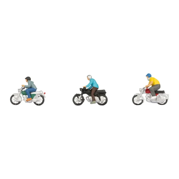 15907 Noch - Moped Riders (3) Figure Set 15907 Noch - Moped Riders (3) Figure Set