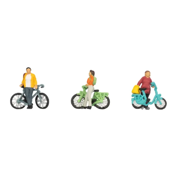 36896 Noch - Cyclists on Bikes (3) Figure Set (N-Gauge)