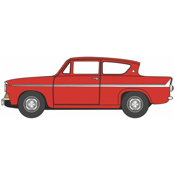 76105012 Oxford Diecast - Ford Anglia - Monaco Red 76105012 Oxford Diecast - Ford Anglia - Monaco Red