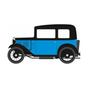 76ASS008 Oxford Diecast - Austin Seven RN - Saloon Blue / Black 76ASS008 Oxford Diecast - Austin Seven RN - Saloon Blue / Black