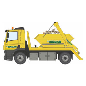 76DSL003 Oxford Diecast - DAF Skip Lorry - Mr Binman 76DSL003 Oxford Diecast - DAF Skip Lorry - Mr Binman