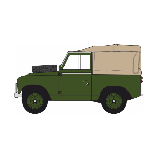 76LR2S008 Oxford Diecast - Land Rover Series II SWB Canvas - Bronze Green 76LR2S008 Oxford Diecast - Land Rover Series II SWB Canvas - Bronze Green