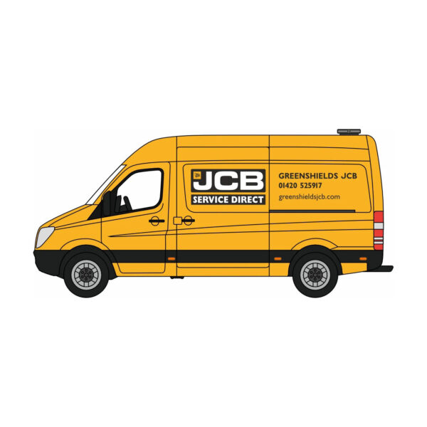 76MSV008 Oxford Diecast - Mercedes Sprinter Van - Greenshields JCB 76MSV008 Oxford Diecast - Mercedes Sprinter Van - Greenshields JCB