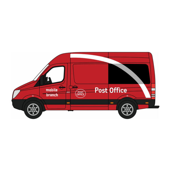 76MSV009 Oxford Diecast - Mercedes Sprinter - Mobile Post Office