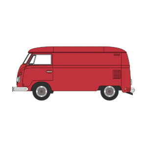76VWS011 Oxford Diecast - VW T1 Van - Ruby Red 76VWS011 Oxford Diecast - VW T1 Van - Ruby Red