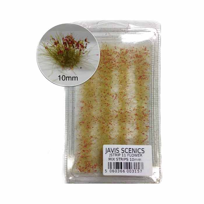 Javis - Static Grass Strips - Flower Mix 6mm