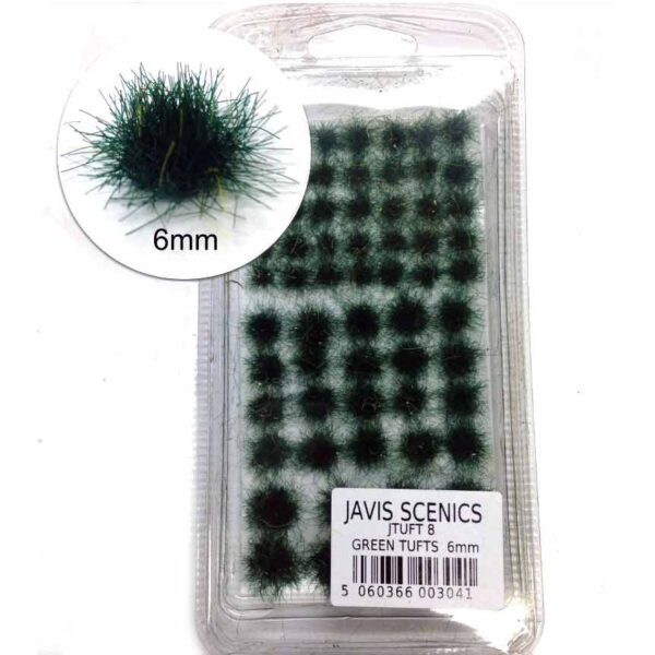JTUFT8 - Javis - Grass Tufts - Green 6mm
