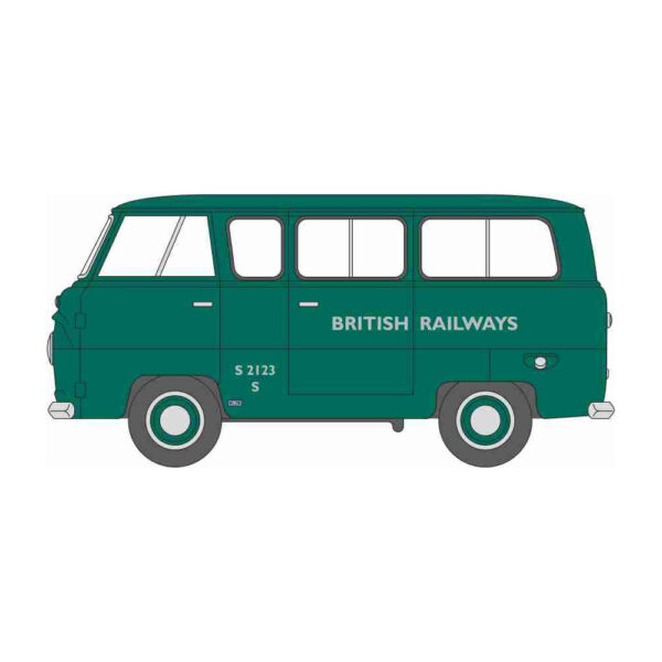 NFDE002 Oxford Diecast - Ford 400E Minibus - British Railways NFDE002 Oxford Diecast - Ford 400E Minibus - British Railways