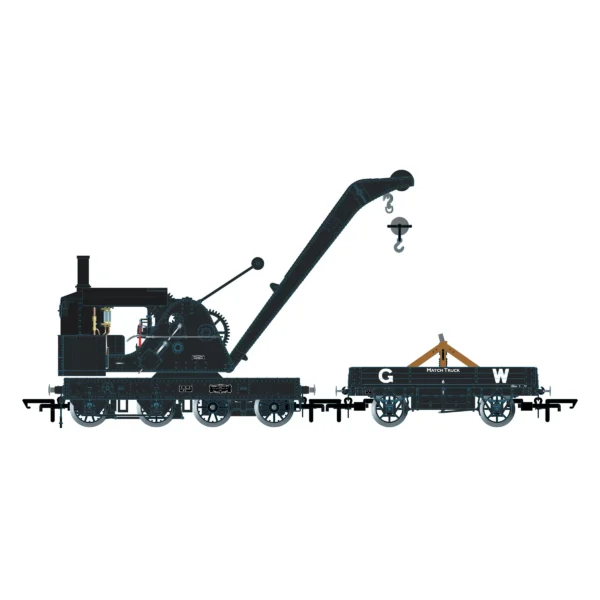 or76scs2003 Oxford Rail - Standard Cowans Sheldon 15t Crane GWR No.6