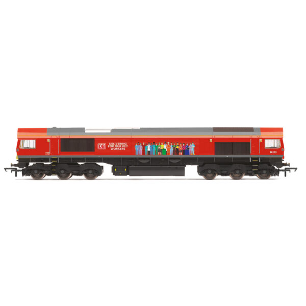 R30074 Hornby DB, Class 66, Co-Co, 66113 'Delivering For Our Key Workers' - Era 11 R30074 Hornby DB, Class 66, Co-Co, 66113 'Delivering For Our Key Workers' - Era 11