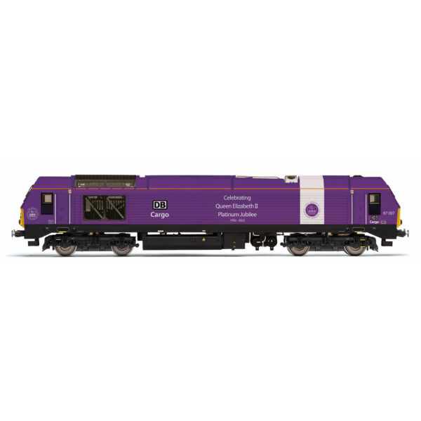 r30333-db-cargo-class-67-queen-jubilee R30333 Hornby DB Cargo, Class 67, Bo-Bo, 67007 'Queen's Jubilee' - Era 11