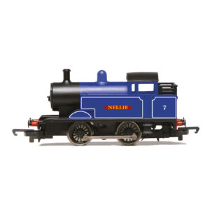 r30339 R30339 Celebrate the 70th anniversary of Hornby in Margate with a reproduction of the Tri-ang Railways No. 7 'Nellie' 0-4-0 locomotive in a striking blue livery and red 'Nellie' nameplate with yellow lettering. This model will be perfect for any Hornby history enthusiasts.