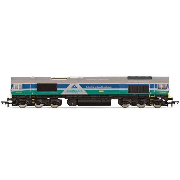 r30428-railroad-aggregate-industries-class-66-66711-sence R30428 Hornby RailRoad Plus: Class 66 - Aggregates Industries - 66711 'Sence'