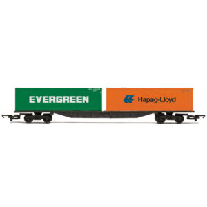 R60360 Hornby RailRoad BR FFA Container Wagon with Two 30' Containers R60360 Hornby RailRoad BR FFA Container Wagon with Two 30' Containers