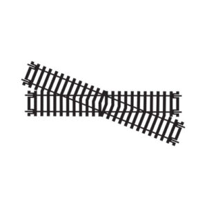 R615 If you are after a railway crossing piece to mix up your layout a bit then the Diamond Crossing - Right Hand track will do just that!It has a length of 168mm x 181mm and angle of 22.5°. For parallel tracks use with 22.5° section curve or point. R615 If you are after a railway crossing piece to mix up your layout a bit then the Diamond Crossing - Right Hand track will do just that!It has a length of 168mm x 181mm and angle of 22.5°. For parallel tracks use with 22.5° section curve or point.